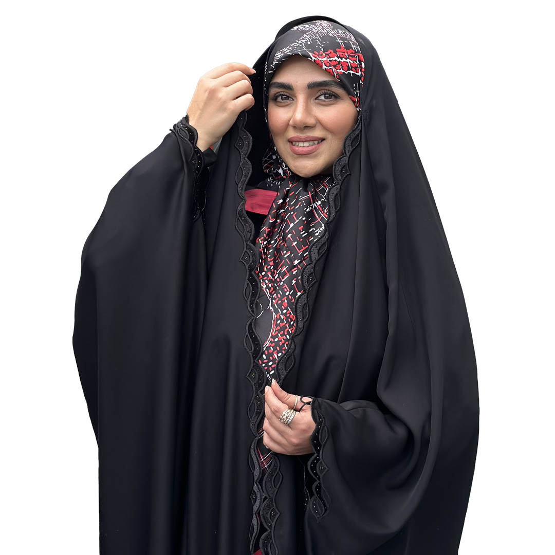 چادر عربی گلدوزی دنیز مخمل