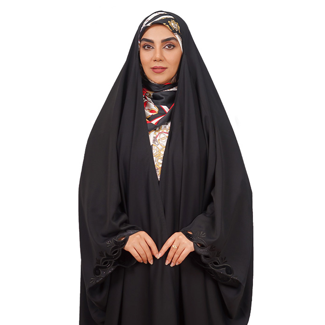 چادر عربی گلدوزی مخمل موجی